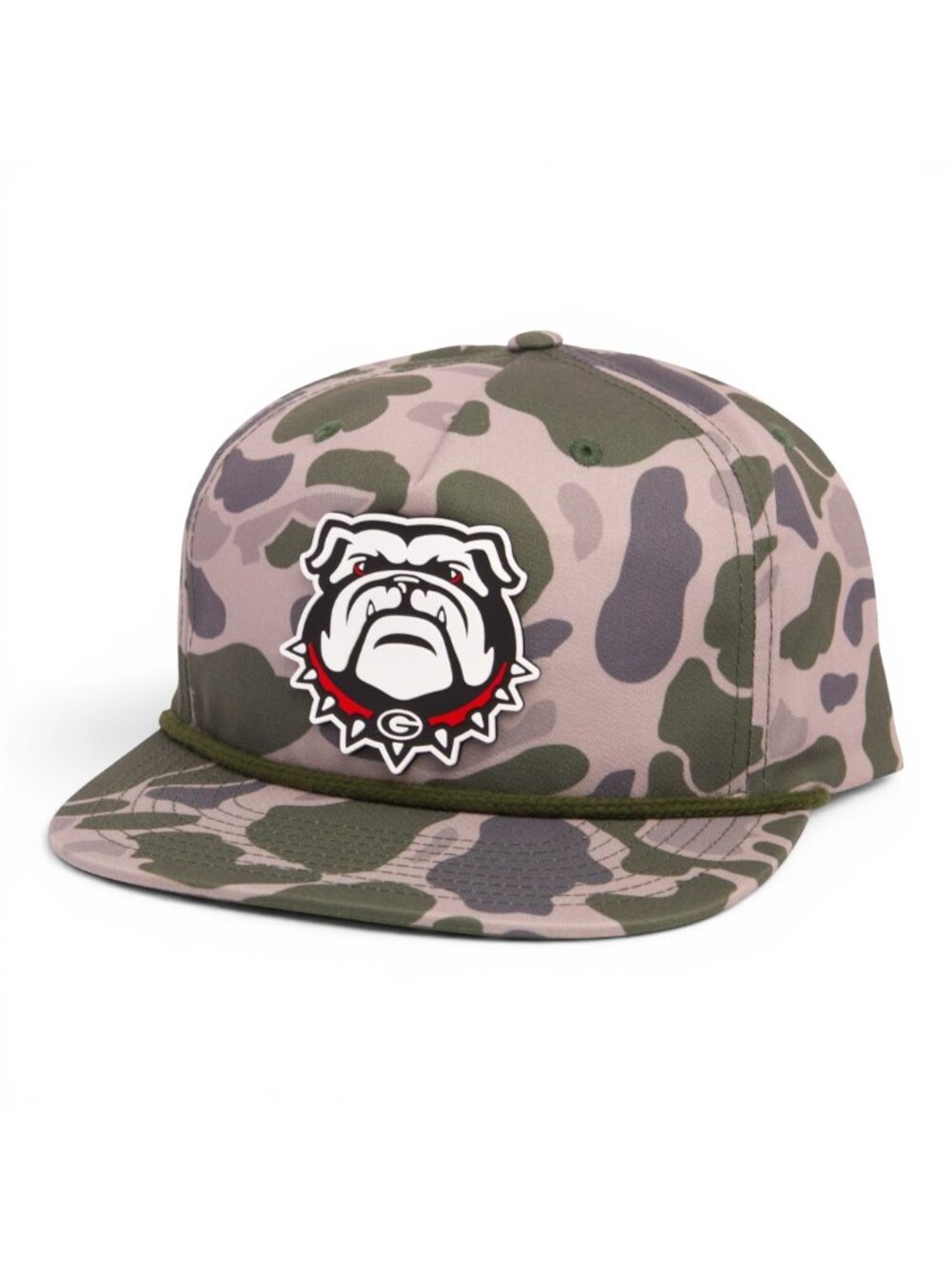 Georgia Bulldogs UGA 3D Umpqua Rope Hat- Marsh Duck Camo/ Olive Green